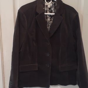 Dark Grey Velvet Jacket